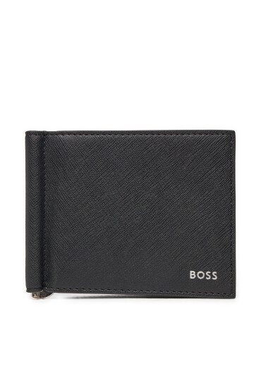 BOSS Калъф за кредитни карти Zair 50536716 10269892 01 Черен - Mera.bg