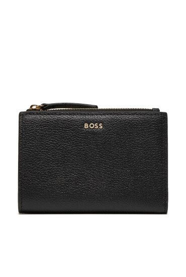 Boss Малък дамски портфейл Alyce Flap Wallet 50518209 Черен - Mera.bg