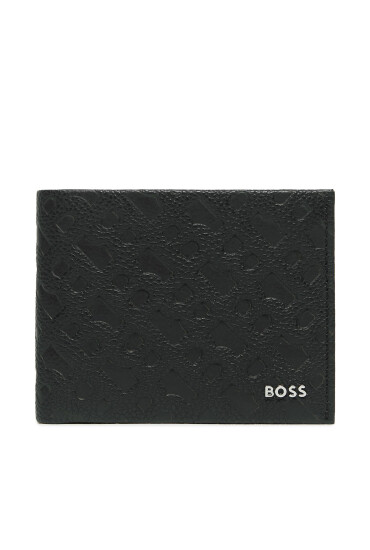 BOSS Малък мъжки портфейл Highway_M_6CC 50504276 Черен - Mera.bg