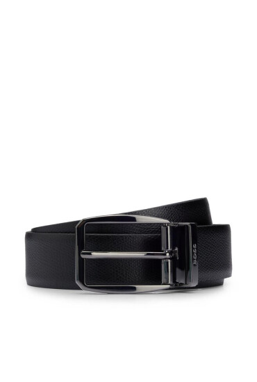 Boss Мъжки колан 50496706 Black 002 - Mera.bg