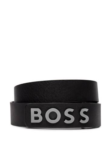 BOSS Мъжки колан 50516682 Черен - Mera.bg