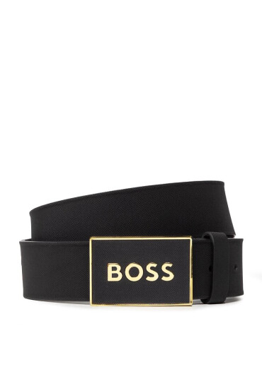 BOSS Мъжки колан Icon-S1 50471333 Черен - Mera.bg