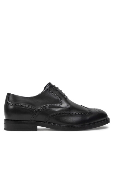 BOSS Обувки Dressletic Derb bubr 50521227 Черен - Mera.bg