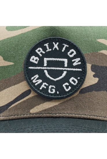 Brixton Шапка с козирка Crest 11001 Camo Sirplis/Black - Mera.bg
