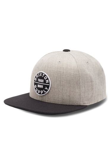 Brixton Шапка с козирка Oath III 10777 Light Heather Grey/Black - Mera.bg