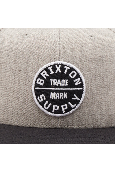 Brixton Шапка с козирка Oath III 10777 Light Heather Grey/Black - Mera.bg