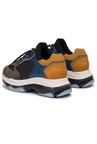 Bronx Сникърси 66167E-CP BX 1525 Khaki/Black/Blue/Ochre 3114 - Mera.bg