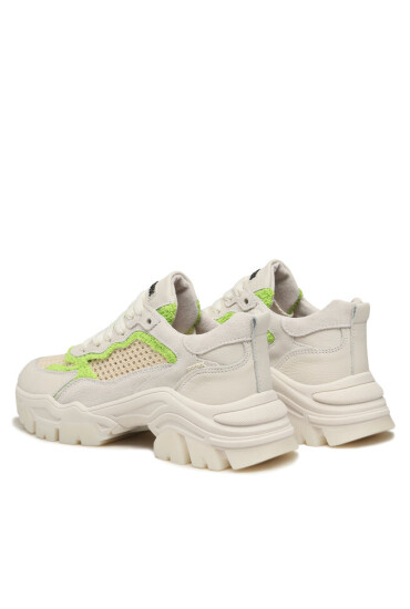 Bronx Сникърси 66457-MT Off White/Lime 3352 - Mera.bg
