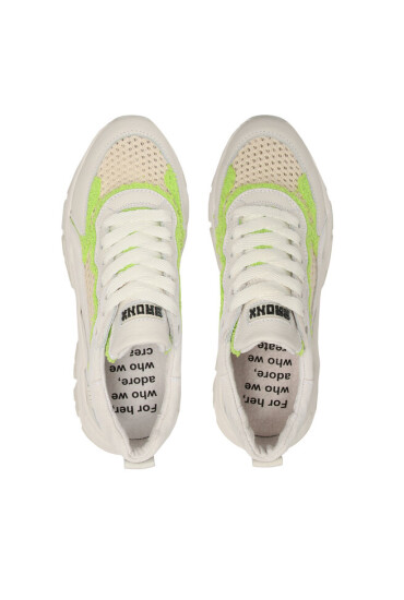 Bronx Сникърси 66457-MT Off White/Lime 3352 - Mera.bg