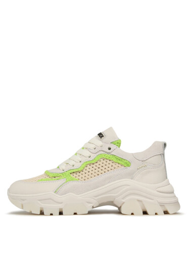 Bronx Сникърси 66457-MT Off White/Lime 3352 - Mera.bg