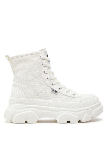 Buffalo Боти Cade Lace Up Hi 1622456 Бял - Mera.bg