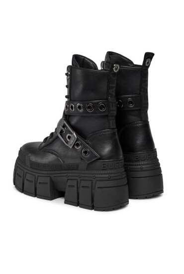 Buffalo Боти Gospher Lace Up Mid 1622351 Black - Mera.bg