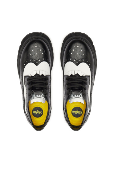 Buffalo Обувки Aspha Brogue 1622301 Black / White - Mera.bg