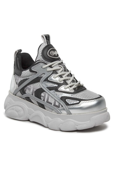 Buffalo Сникърси Cld Grid 1636028 Silver / Black - Mera.bg