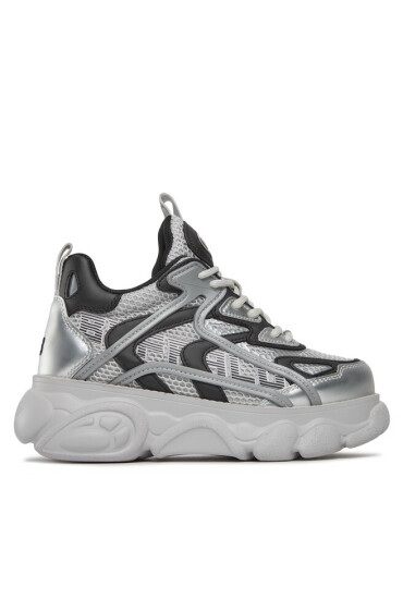 Buffalo Сникърси Cld Grid 1636028 Silver / Black - Mera.bg
