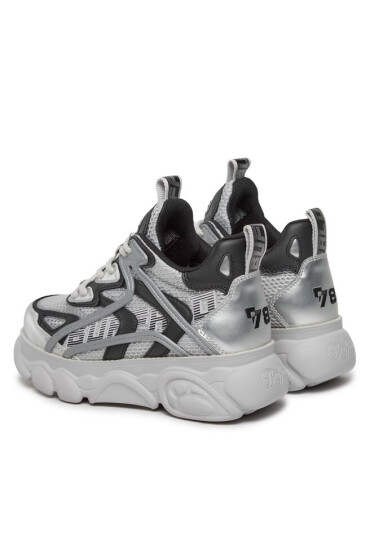Buffalo Сникърси Cld Grid 1636028 Silver / Black - Mera.bg
