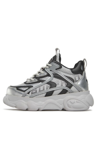 Buffalo Сникърси Cld Grid 1636028 Silver / Black - Mera.bg