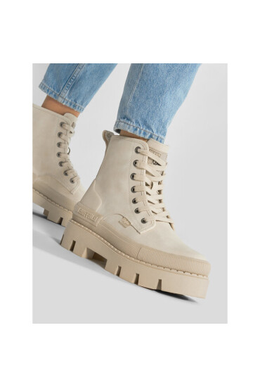 Buffalo Туристически oбувки Raven Laceup Hi 1630803 Cream - Mera.bg