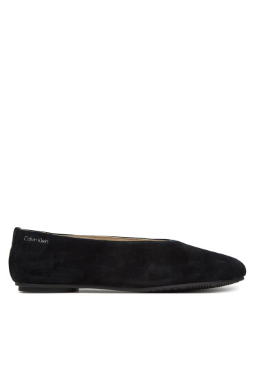 Calvin Klein Балеринки Ballerina Round Hw Sue HW0HW02565 Черен - Mera.bg