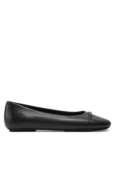 Calvin Klein Балеринки Ballerina W/M Bar Lth HW0HW02145 Черен - Mera.bg