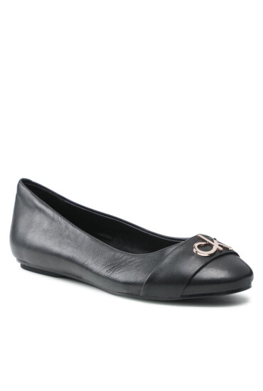 Calvin Klein Балеринки Round Ballerina W/Hdw HW0HW00626 Ck Black BAX - Mera.bg