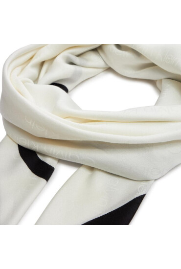 Calvin Klein Бандана Aop Logo Jaquard Scarf 130X130 K60K611125 Marshmallow YAL - Mera.bg