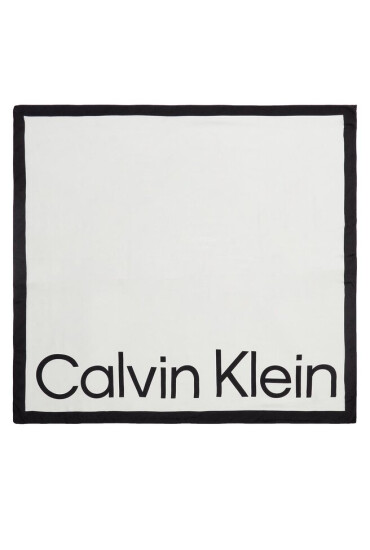Calvin Klein Бандана Aop Logo Jaquard Scarf 130X130 K60K611125 Marshmallow YAL - Mera.bg