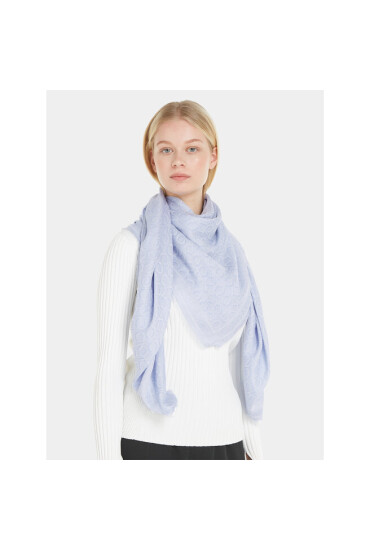 Calvin Klein Бандана Monogram Jacquard Scarf 130X130 K60K608779 Син - Mera.bg