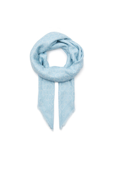 Calvin Klein Бандана Monogram Jacquard Scarf 130X130 K60K608779 Син - Mera.bg
