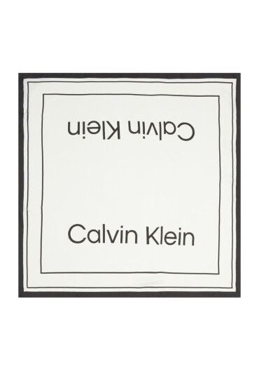 Calvin Klein Бандана Silk Logo Bandana 70X70 K60K611459 Екрю - Mera.bg