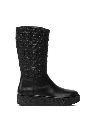 Calvin Klein Боти Crepe Cupsole Mid Shaft Boot Q/N HW0HW00608 Ck Black BAX - Mera.bg