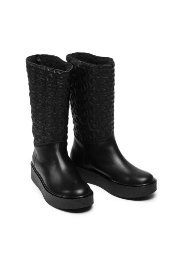 Calvin Klein Боти Crepe Cupsole Mid Shaft Boot Q/N HW0HW00608 Ck Black BAX - Mera.bg