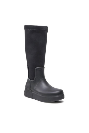 Calvin Klein Ботуши Rain Boot Wedge High HW0HW01264 Черен - Mera.bg