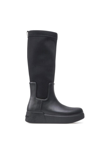 Calvin Klein Ботуши Rain Boot Wedge High HW0HW01264 Черен - Mera.bg