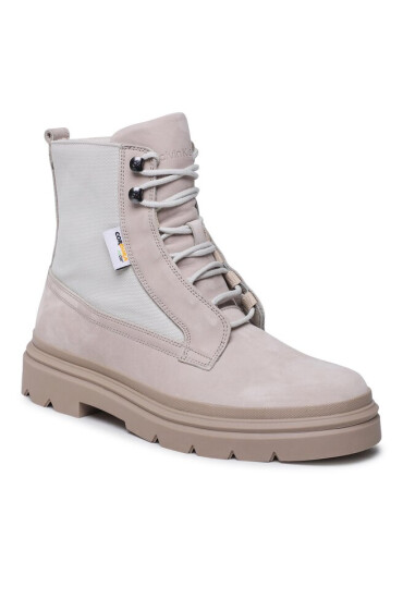 Calvin Klein Ботуши Lace Up Boot Mix HM0HM00942 Feather Gray ABY - Mera.bg