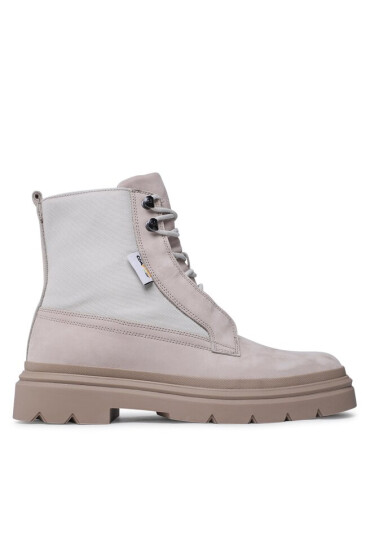 Calvin Klein Ботуши Lace Up Boot Mix HM0HM00942 Feather Gray ABY - Mera.bg