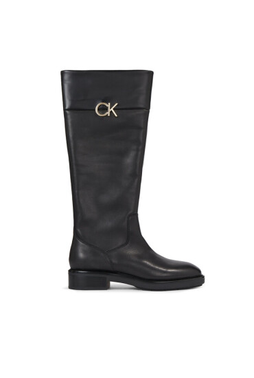 Calvin Klein Ботуши Rubber Sole Knee Boot W/Hw HW0HW01689 Черен - Mera.bg