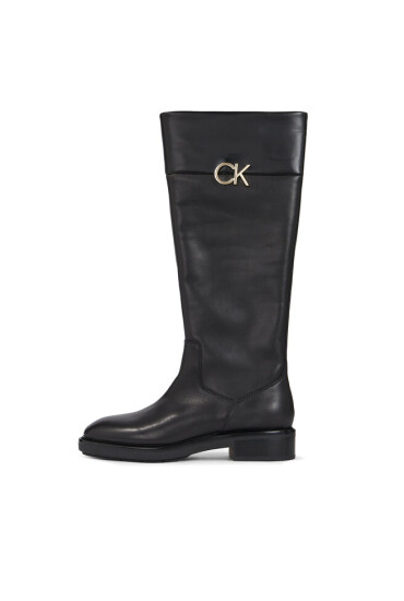 Calvin Klein Ботуши Rubber Sole Knee Boot W/Hw HW0HW01689 Черен - Mera.bg