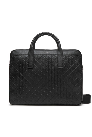 Calvin Klein Чанта за лаптоп Emblem Emboss Commuter LV04D3265G Черен - Mera.bg