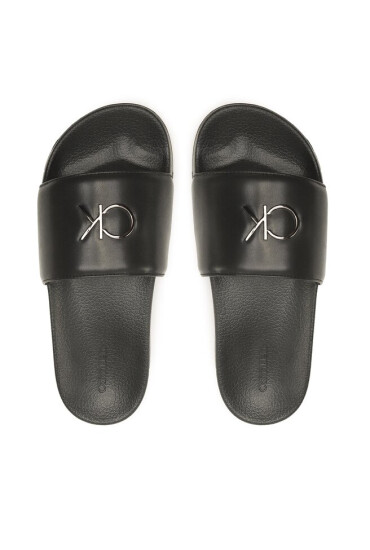 Calvin Klein Чехли Pool Slide W/Hw HW0HW01509 Ck Black BEH - Mera.bg