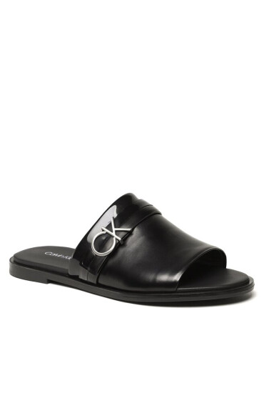 Calvin Klein Чехли Almond Slide Sandal W/Hw HW0HW01604 Ck Black BEH - Mera.bg
