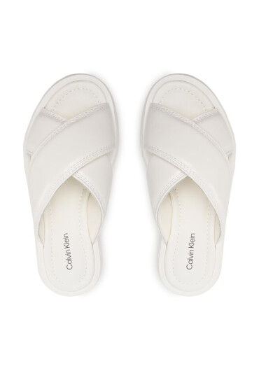 Calvin Klein Чехли Bubble Slide HW0HW01469 Marshmallow YBJ - Mera.bg