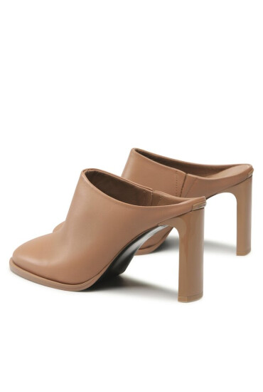 Calvin Klein Чехли Curved Stil Mule 80 HW0HW01542 Safari Canvas RBC - Mera.bg