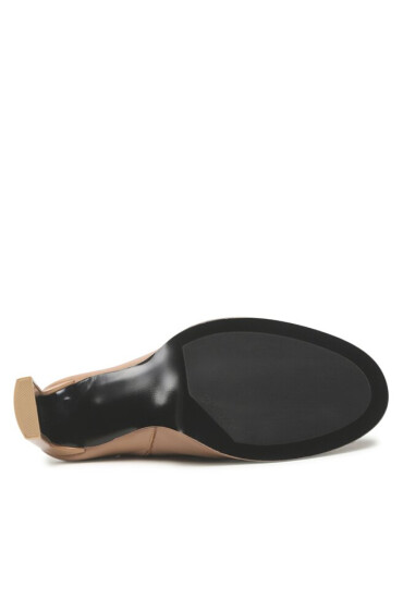 Calvin Klein Чехли Curved Stil Mule 80 HW0HW01542 Safari Canvas RBC - Mera.bg