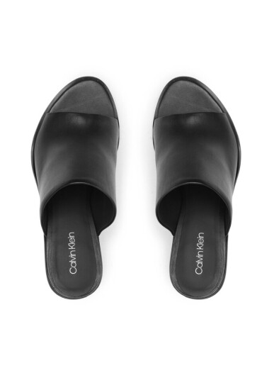 Calvin Klein Чехли Curved Stiletto Mule HW0HW01628 BEH Черен - Mera.bg