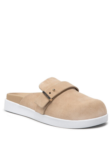 Calvin Klein Чехли Ergonomic Mule W/ Mtl Loop-Su HW0HW01154 Moccasin PDU - Mera.bg