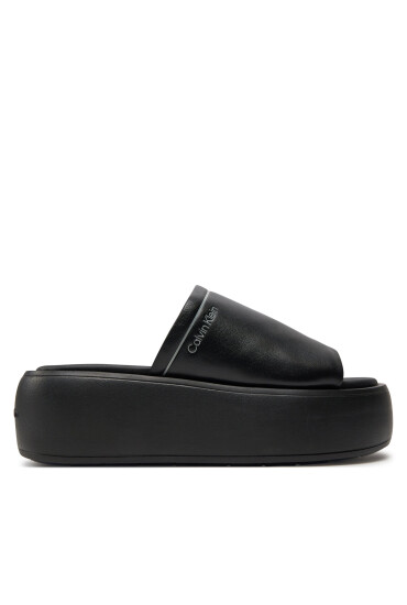 Calvin Klein Чехли Flatform Slide Lth HW0HW01943 Черен - Mera.bg