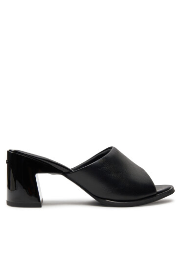 Calvin Klein Чехли Heel Mule 60 Lth HW0HW01941 Черен - Mera.bg