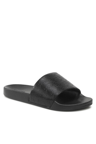 Calvin Klein Чехли Pool Slide - Hf Mono HW0HW01507 Black Mono 0GN - Mera.bg