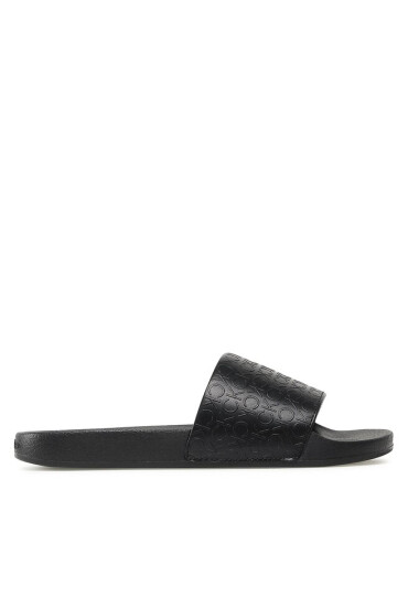 Calvin Klein Чехли Pool Slide - Hf Mono HW0HW01507 Black Mono 0GN - Mera.bg